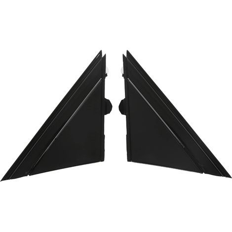 Eosnow, Cubierta de bandera para espejo retrovisor 1SH17KX7AA, Embellecedor de placa triangular de repuesto izquierdo y derecho para FIAT 500 2012-2017, Negro brillante (1/5)