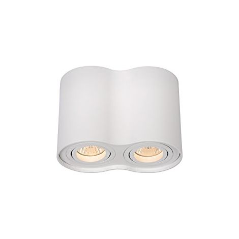 Lucide Tube plafoniera 2 faretti GU10 bianca 50W 22952 (1/4)