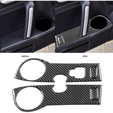 Modifications pour Mazda MX-5 NC (2009-2015) : Garnitures de panneaux d'accoudoirs de porte en fibre de carbone (4 pièces), conduite à droite (RHD) (1/5)