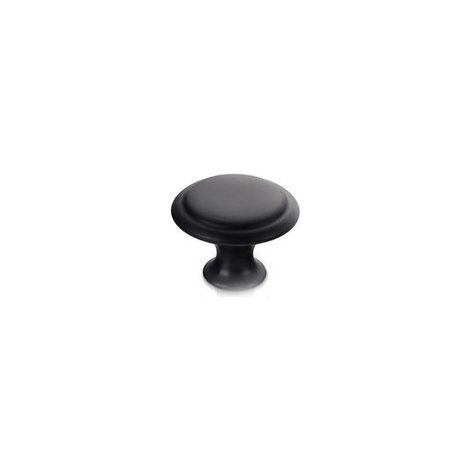Sollbry Lot de 10 boutons de placard pour tiroirs de commode, poignée moderne à trou unique en acier inoxydable, poignées de tiroir, boutons de porte de commode (noir, 1,1 x 0,91 x 0,63 pouces) (1/5)