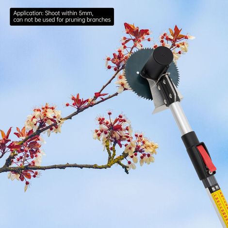 Senderpick – Élagueuse thermique télescopique 1.8-2.8m – Moteur en cuivre pur 40W – Batterie lithium 4Ah incluse – Ouverture 12.5cm pour branches jusqu'à 5mm