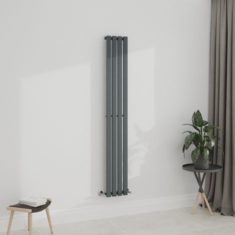 WarmeHaus Anthracite 1800x270mm Radiator Single Grey Flat Panel (1/5)