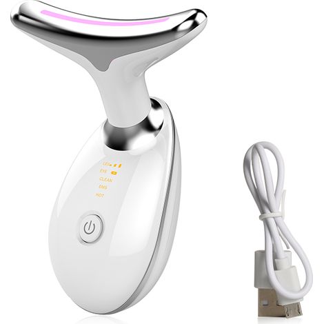 Mikrostrom-Gesichtsmassagegerät zur Straffung der Gesichts- und Halshaut, reduziert Doppelkinn, Hautpflege-Tools (1/5)