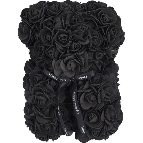 Ours en Peluche en Forme de Rose 25cm, Cadeau de Saint-Valentin pour Épouse et Amoureux, Décoration Noël Romantique (1/5)