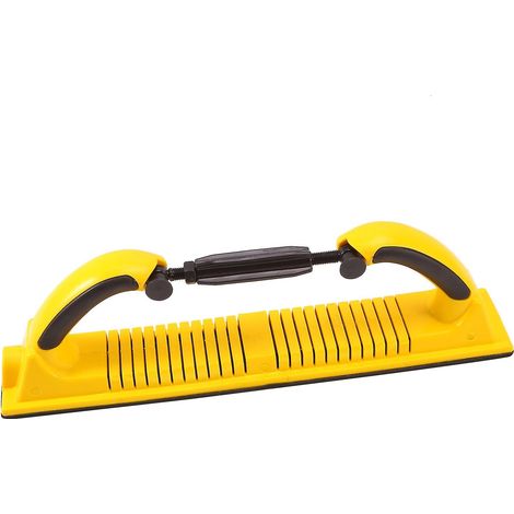 Planche à poncer à sec manuelle 70 x 400 mm, rabot à main rectangulaire pour mastic automobile, rabot à main en frêne, aspirateur pour papier de verre (1/4)