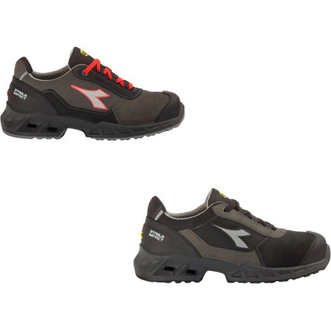 Diadora Shark Stable Impact Leather Low S3 SRC ESD-Sicherheitsschuhe -  - Schwarze