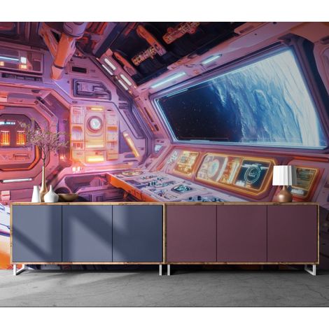 Papier Peint Espace - Passerelle Orbitalis - 150 x 250 cm (1/2)