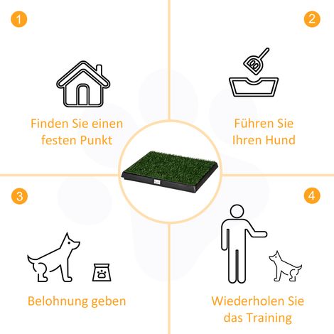 Haustierklo Kunstgras Hundetoilette Wohnung Balkon 63x51x6cm (1/4)