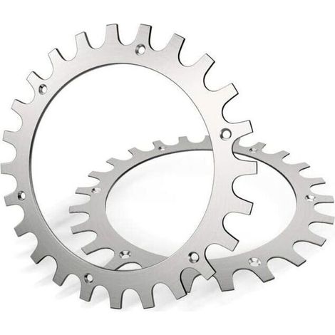 Crampons En Acier Inoxydable De Qualité Supérieure Pour Tondeuse À Gazon Worx Landroid Modèle S/M Épaisseur 2mm, Amélioration De La Traction - Ébavurage Poli - Diamètre De La Roue : 205 Mm (1/5)