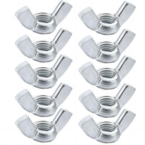 10 Pièces Écrou Papillon M10 en Acier Inoxydable, Wing Nuts, pour Boulon, Utilisation Intérieure et Extérieure (1/5)