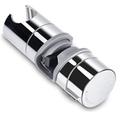 HOXILEELEO Supporto soffione doccia regolabile AIPERQ Aoleca 18-25 mm ABS, fissaggio scorrevole di ricambio per asta doccia, cromato, PB4 per il bagno (1/5)