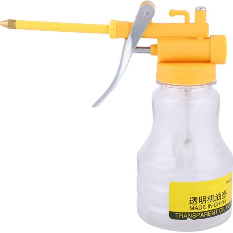 TU-0280 Pot d'huile transparent, bouteille, bidon d'huile pour machine, pulvérisateur d'huile, tube rigide de 350 g (1/5)