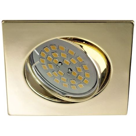 Foco empotrable BASIC cuadrado oro. Wonderlamp