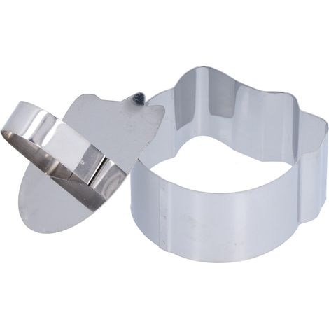 Moule à gâteau mousse en acier inoxydable, trancheuse, couteau de cuisine, plaque de cuisson, ustensiles de pâtisserie, accessoires pour façonner les salades, techniques de cuisson pour formes irrégul (1/5)