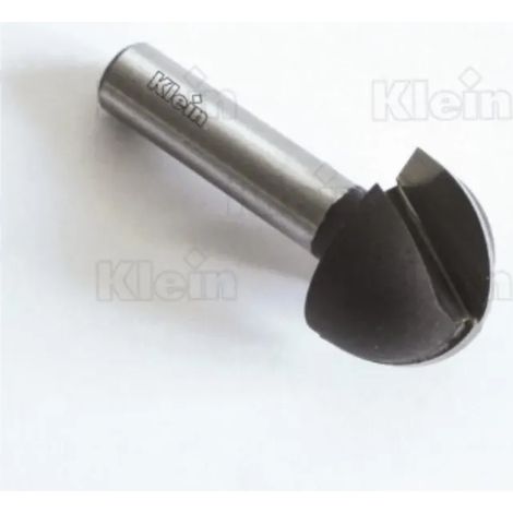 FRESA KLEIN A RAGGIO CONVESSO TAGLIETI RIPORTATI HW Diametro fresa D: 9,5 mm Raggio R: 4,8 mm Altezza tagliente B: 7 mm Lunghezza totale L: 38 mm Di (1/2)