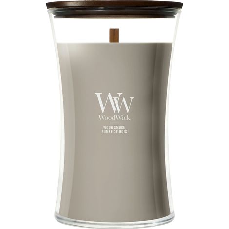 Candela Wood Smoke a clessidra grande 609g Marrone WoodWick