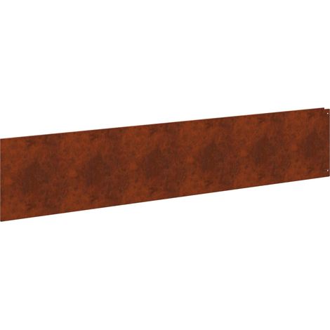vidaXL Bordura per Prato 10 pz 100 x 22 cm Acciaio Ruggine
