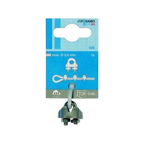 Cavi Metallici 3Mm Clip 1Unités Inox (A 10)
