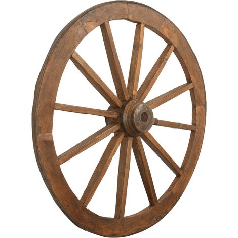 RESTORED ANTIQUE WAGON WHEEL (1/5)