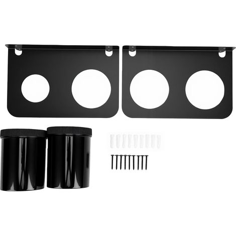 Ensemble de supports d'entonnoir à double huile avec 2 gobelets d'égouttement amovibles, support de rangement mural pour remorques de course, ateliers de réparation automobile (1/5)