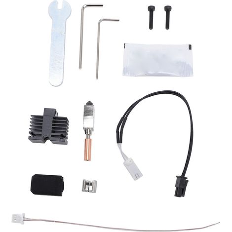 Kit Hotend extrudeuse en céramique tête d'impression ensemble de remplacement buse en acier trempé pour QIDI X Maximum 3 Plus3 imprimante 3D (1/5)