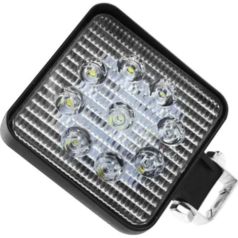 Projecteurs LED carrés 10-30 V, éclairage blanc 6000 K, projecteurs longue portée pour SUV, voitures, fourgonnettes, pick-up, quads et SSV (1/5)