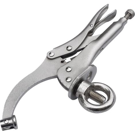 1 - Pince De Serrage - Accessoire Pour Perceuse À Colonne - Fixation Rapide Antidérapante En Acier Pour Menuiserie Et Métal - Argent - 23 cm (1/5)
