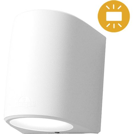 wandleuchte marta 2xgx53 10w mit druckknopf cct (3farben) ip55 l.16,4xb.14,5xh.19,2cm weiss harz