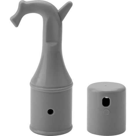 2 pcs Crochets pour fenêtres de toit avec base antidérapante, 25 MM Pièces détachées pour barre d'ouverture, Crochets gris pour escaliers de grenier (1/5)