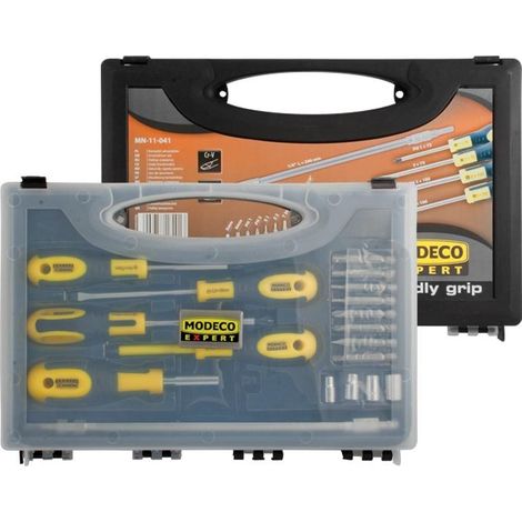 Attrezzo manuale Modeco Friendly Grip nero 18 pezzi (1/2)