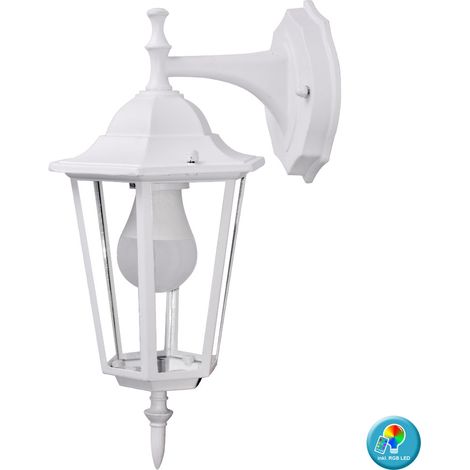 Lampada da parete illuminazione da giardino lampada in vetro dimmerabile TELECOMANDO in un set con lampadine LED RGB (1/5)