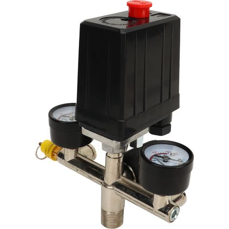 Pressostat pour compresseur d'air 0 à 180 PSI, régulateur de pression précis avec manomètre (1/5)