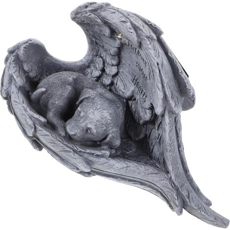 Pierre Tombale pour Chien Statue Commémorative Résine Ornement de Jardin Solaire Décoration Funéraire pour Animal de Compagnie Souvenir Extérieur pour Chien (1/5)