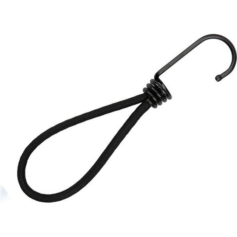 25 Tendeur elastique caoutchouc professionnel avec crochet (Noir 130 mm) pour bâches, Affiches, filets tendeur bâche, sangle élastique, support de bâche, caoutchouc de bâche, tendeur caoutchouc (1/4)
