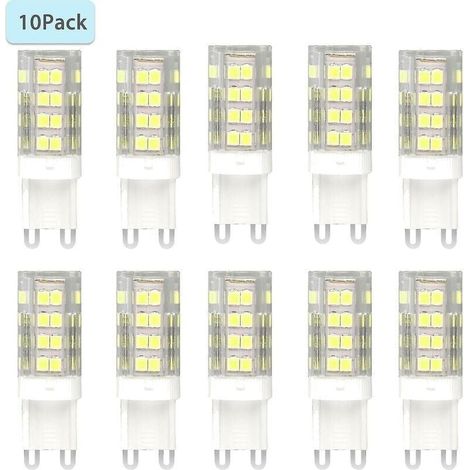Packung mit 10 weißen G9-LED-Lampen (1/4)