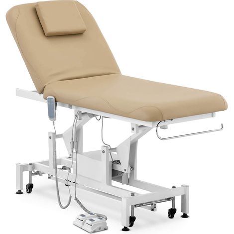 Lettino da massaggio con 2 motori 150 kg beige scuro 140007751