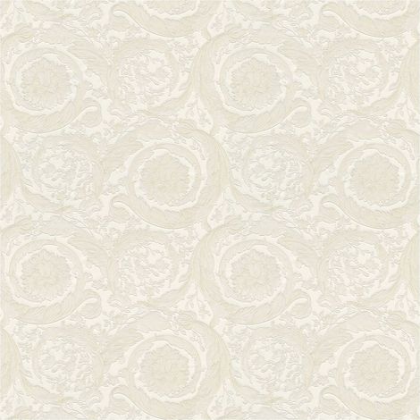 Exclusive luxury wallpaper wall Profhome 935832 non-woven wallpaper textured with floral ornaments shiny cream silver 7.035 m2 (75 ft2) (1/5)