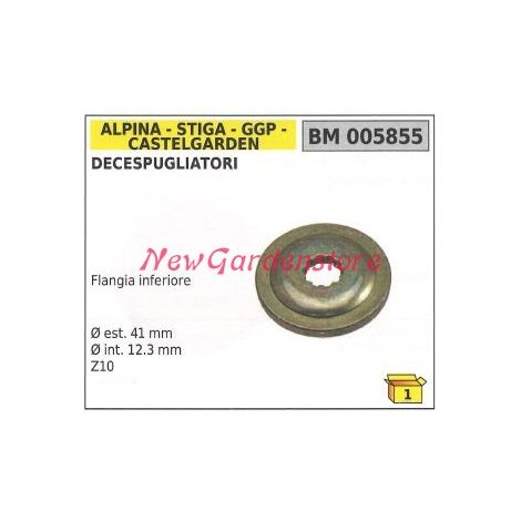 Flangia inferiore coppia conica ALPINA decespugliatore 005855
