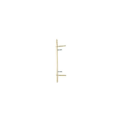 Itar – Fiche à lacets laiton poli 13mm – Entraxe goujon 288mm – Entraxe lacets 352mm – Longueur totale 484mm – Pour meubles