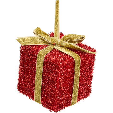 CADEAU 12X12X12CM 2ASS ROUGE / - Feeric lights & christmas (1/3)