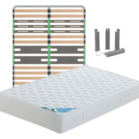 MALDIVES - Pack Matelas + AltoZone 140x190 + Pieds (1/5)