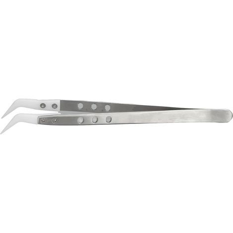 Pince courbée antidérapante pour fil de raccordement, outil électronique de maintenance résistant à la corrosion, pince à angle droit. (1/5)
