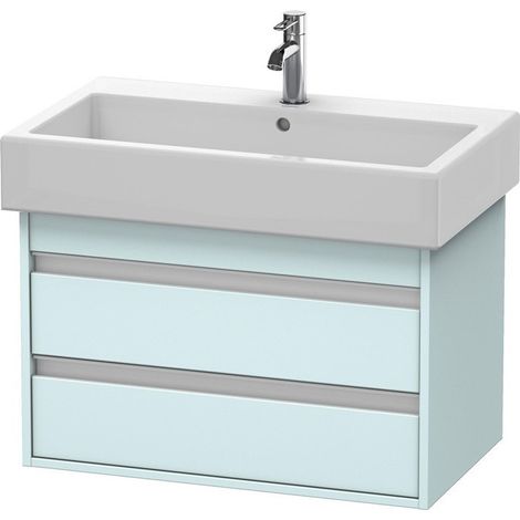 Meuble sous-vasque KETHO 440x750x410mm Bleu clair mat