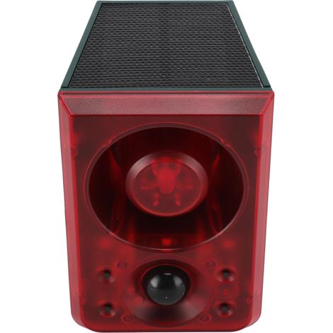 Alarme à Capteur de Mouvement Solaire avec Aboiement de Chien, 3 Modes de Volume Réglable, Angle de Détection de 120 °, Détection de 5 à 8 M, Lumière Stroboscopique de sécurité (1/5)