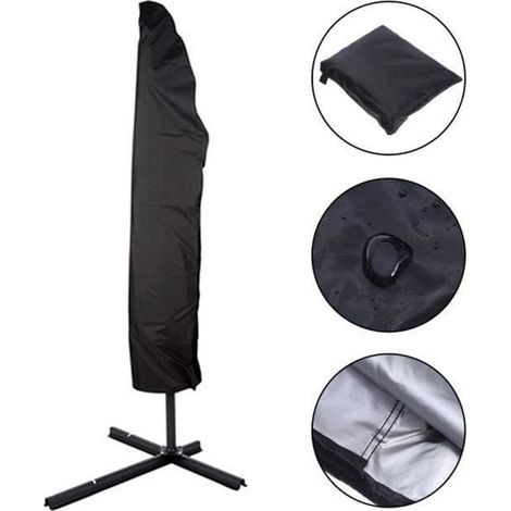 Toile d'ombrage imperméable - 280 cm, en taffetas de polyester. (1/4)