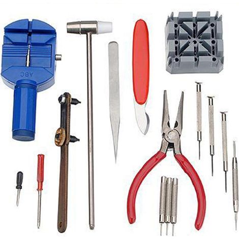 16-piece watch repair kit, battery replacement tool, DIY watch repair kit--DTEKGAZ