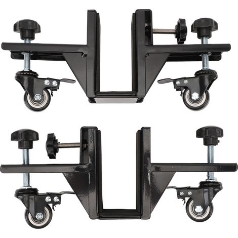 Chariot de manutention de porte en acier professionnel, outil d'installation de moteur à forte charge pour panneau 2 pièces (1/5)