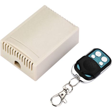 Interrupteur sans fil 4 canaux 433MHz avec émetteur et récepteur, commande à distance DC12V (1/5)