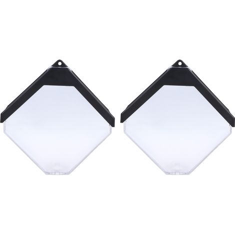 Lot 2 lampes solaires jardin extérieur, luminaires suspendus de patio, appliques murales avec capteur, lumière chaude+RGB, batterie intégrée (1/5)