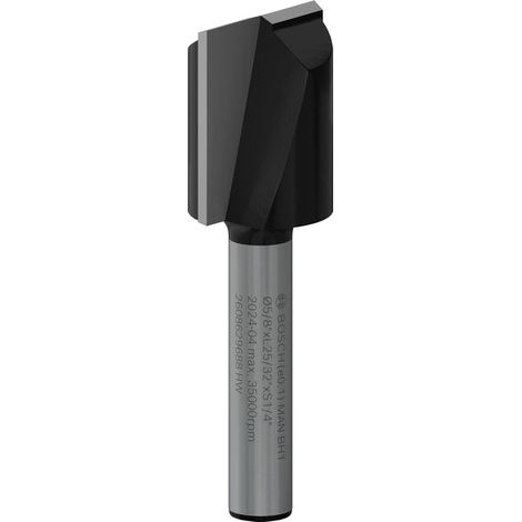 Bosch Trimmer PRO Router Straight Bit Two Flutes Shank 1/4 2608629688